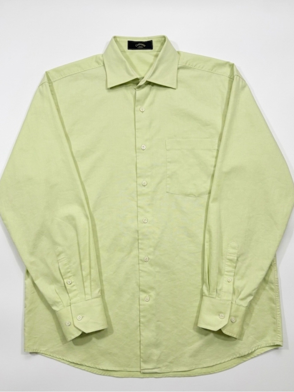 Callaway Classic Men's Long-Sleeve Button-Down Shirt L Club House Casual Green